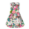 Floral Print Cotton Sundress Kids Clothing