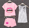 3 Pieces Set Summer Teen Clothing