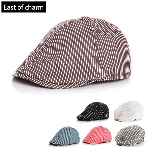 Stripe Beret Cap for Boys