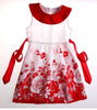 Red Flower Girl Sleeveless Dress