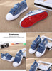 Smile Face Denim Canvas Shoes