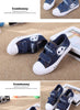 Smile Face Denim Canvas Shoes