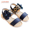 Summer Leather Leopard Teens Sandal